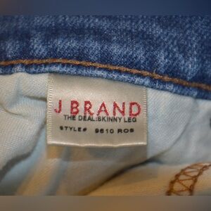 J Brand Classic Zipper Cuff Denim Jeans